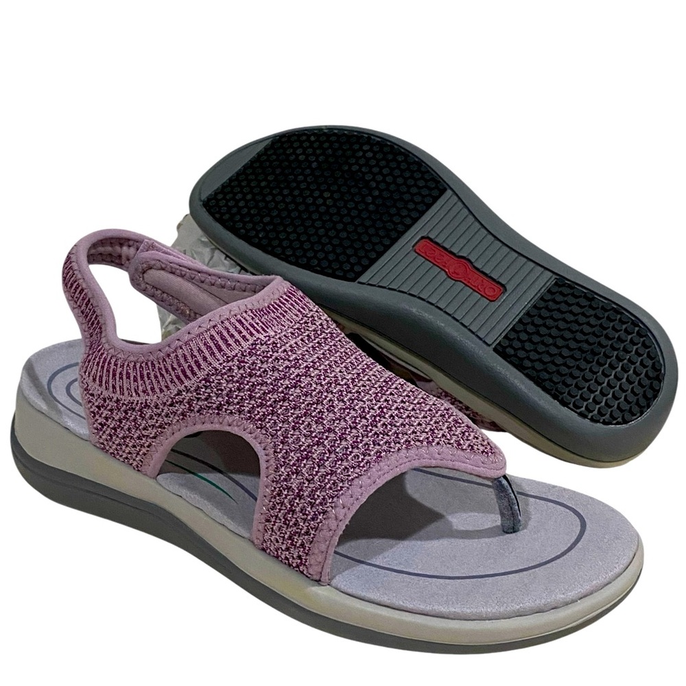 Orthofeet Lyra Stretchable Toe-Post Knit Cushioned Comfort Sandals Size 8.5 D